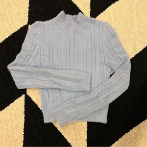 Light Blue Fuzzy Sweather